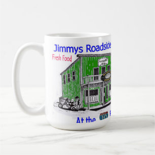 Taza de café del café del borde de la carretera 