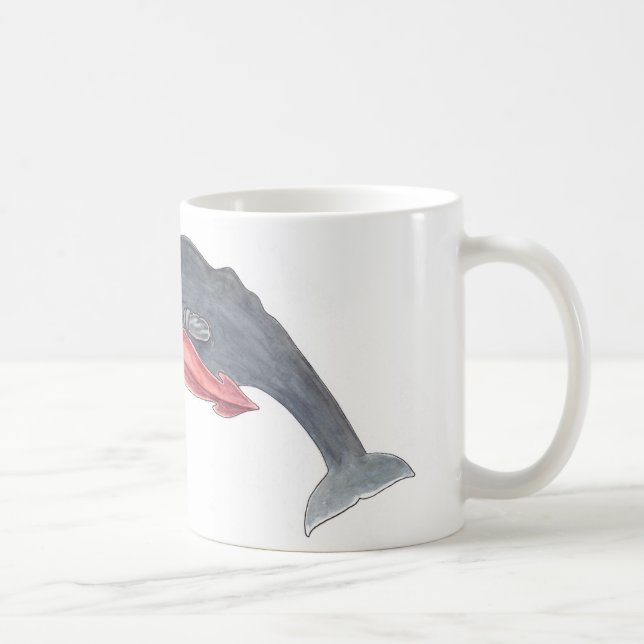 Taza de café del calamar y de la ballena (Derecha)