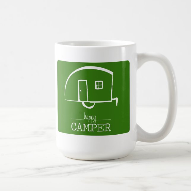 Taza de café del campista contento (Derecha)