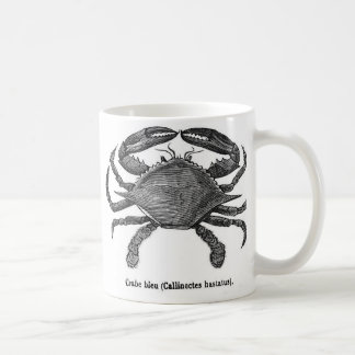 Taza de café del cangrejo azul