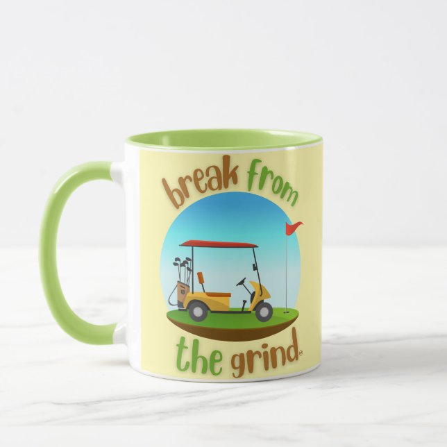 Taza de café del carrito de golf de Steve (Izquierda)
