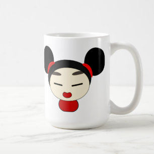 Taza de café del chica de China