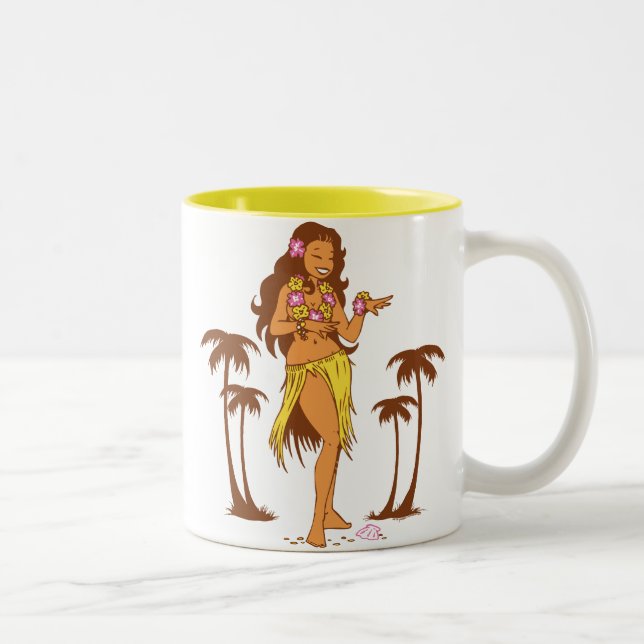 Taza de café del chica de Hula (Derecha)