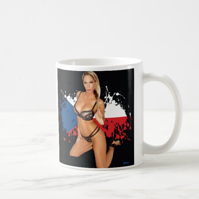 Taza de café del chica de la lencería sexy (Derecha)