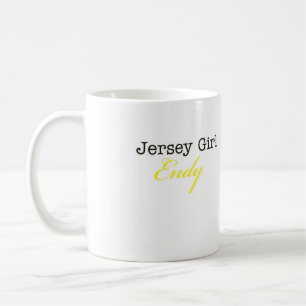 TAZA DE CAFÉ DEL CHICA ENDY DEL JERSEY - BLANCO