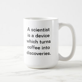 Taza de café del científico