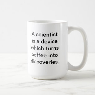 Taza de café del científico