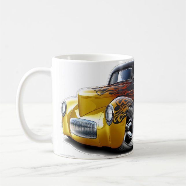 Taza de café del coche de carreras (Izquierda)