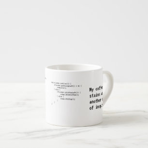 Taza de café del codificador de Java