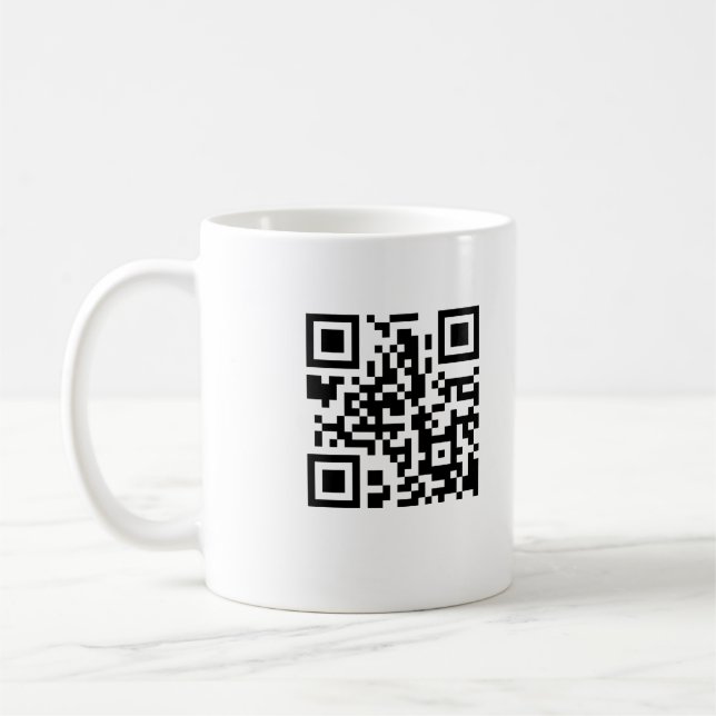 Taza de café del código de QR (Izquierda)