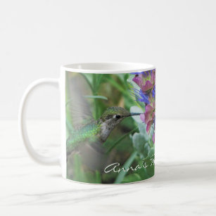 Taza de café del colibrí de Ana