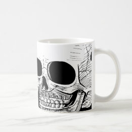 Taza de café del cráneo
