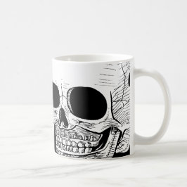 Taza de café del cráneo