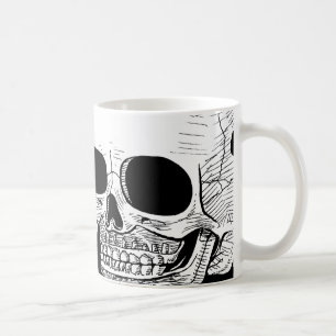 Taza de café del cráneo