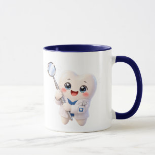 Taza de café del dentista del diente lindo   Regal