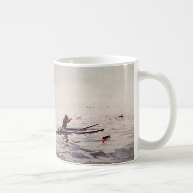 Taza de café del deportista del kajak del mar del (Derecha)