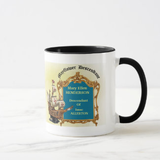 Taza de café del descendiente de Mayflower