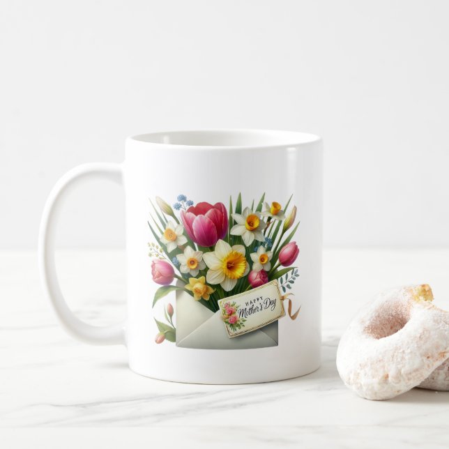 Taza de café del día de la madre (Con donut)