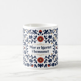 Taza de café del Día de la Madre con arte popular 