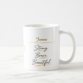 Taza de café del Día de la Mujer Botánica Floral P