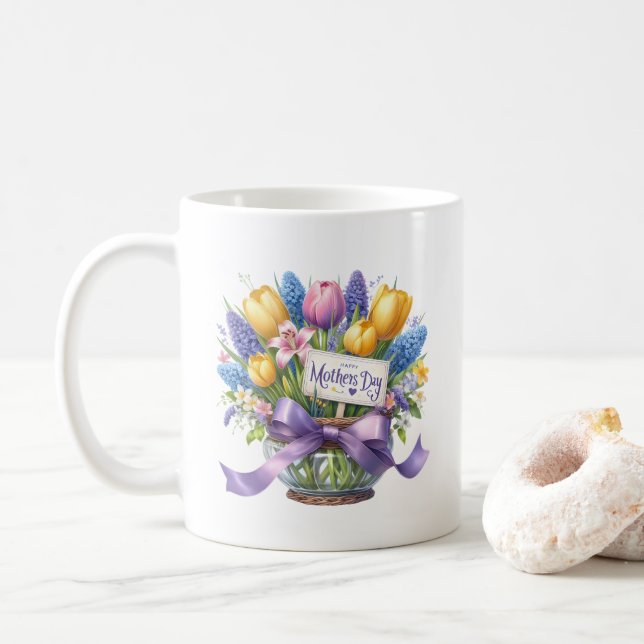 Taza de café del día de las madres (Con donut)