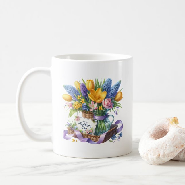 Taza de café del día de las madres (Con donut)
