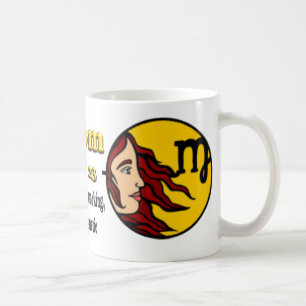 Taza de café del día de madre del zodiaco del