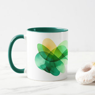 Taza de café del día de San Patricio con ondas ver
