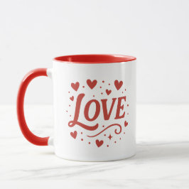 Taza de café del día de San Valentín