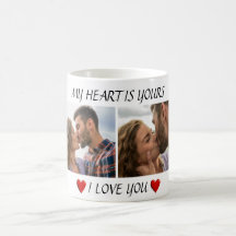 Taza de café del Día de San Valentín Te Amo con fo