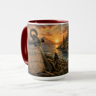 Taza de café del Día del Padre de Nuestro Ancla