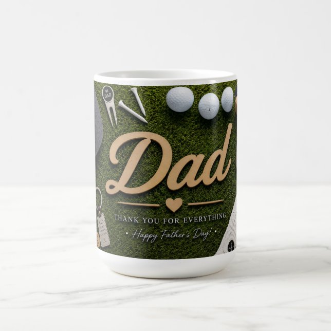 Taza de café del Día del Padre Golf Dad (Centro)
