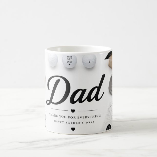 Taza de café del Día del Padre Golf Dad (Centro)