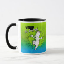 Taza de café del dibujo animado de bull terrier