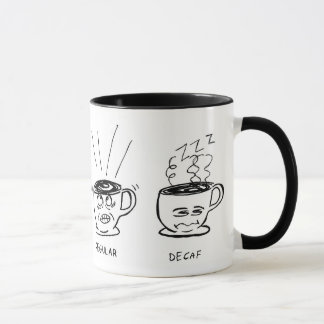 Taza de café del dibujo animado del asiduo/del