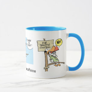 Taza de café del dibujo animado del controlador