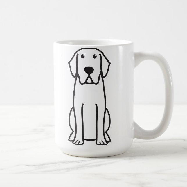 Taza de café del dibujo animado del perro del (Derecha)