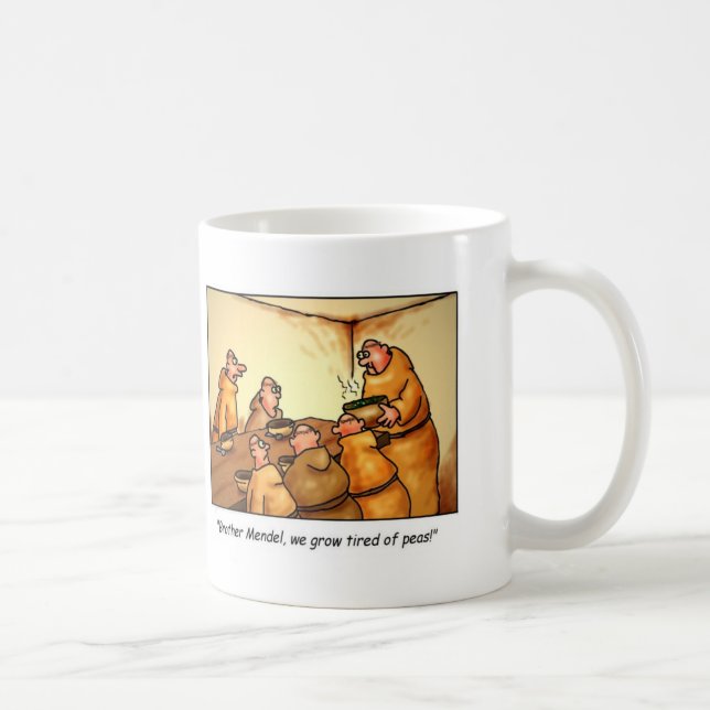 Taza de café del dibujo animado, los guisantes de (Derecha)