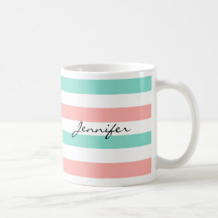 Taza de café del diseñador del monograma