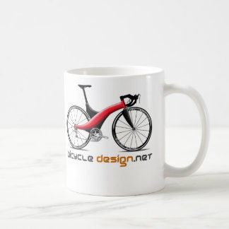 Taza de café del diseño de la bicicleta
