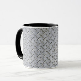 Taza de café del diseño de la placa del diamante