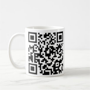 Taza de café del diseño del código de QR mejor 