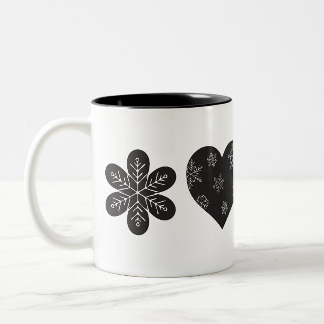 Taza de café del diseño del navidad (Izquierda)