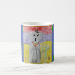 Taza de café del diseño del perro del tema del