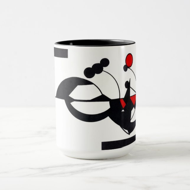 Taza de café "del diseño rojo de Geo" (Centro)