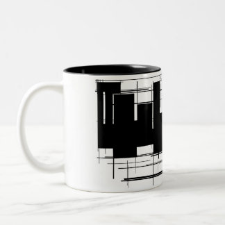 Taza de café del diseño/taza blancos y negros