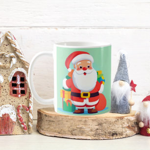 Taza de café del divertido Papá Noel