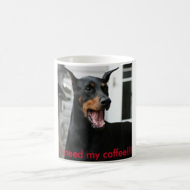 Taza de café del Doberman (Centro)