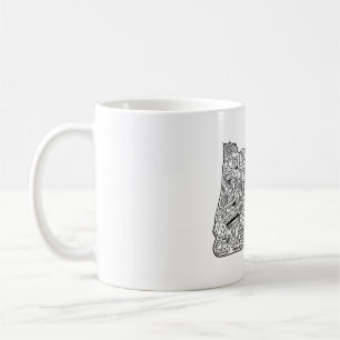 Taza de café del Doodle de Oregon