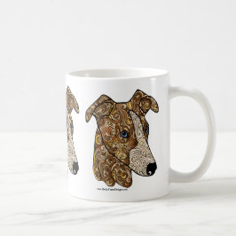 Taza de café del Doodle de Whippet